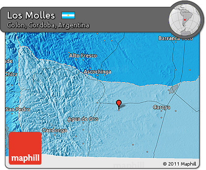 Political 3D Map of Los Molles