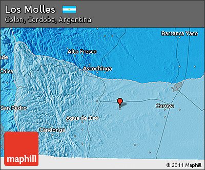 Political 3D Map of Los Molles
