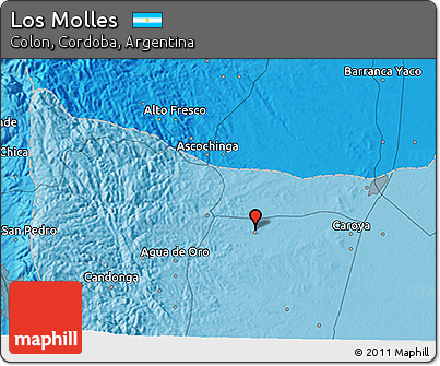 Political 3D Map of Los Molles