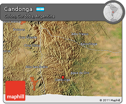 Satellite 3D Map of Candonga