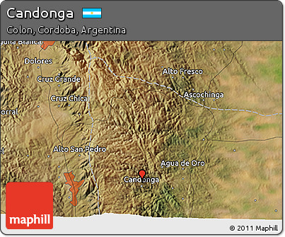 Satellite 3D Map of Candonga