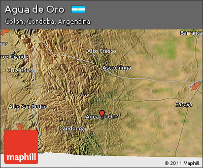 Satellite 3D Map of Agua De Oro
