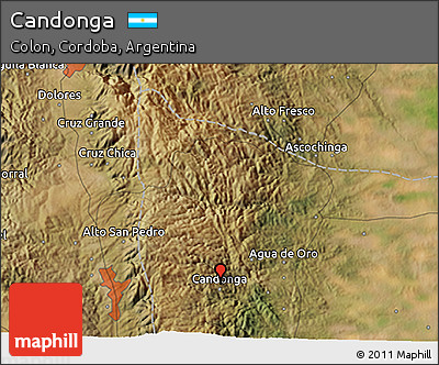 Satellite 3D Map of Candonga