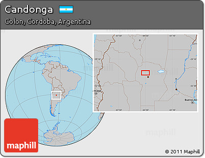 Gray Location Map of Candonga