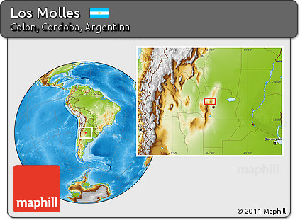 Physical Location Map of Los Molles