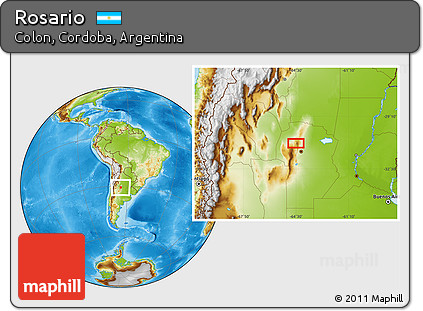 Physical Location Map of Rosario