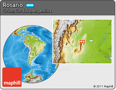 Physical Location Map of Rosario