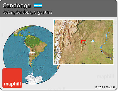 Satellite Location Map of Candonga