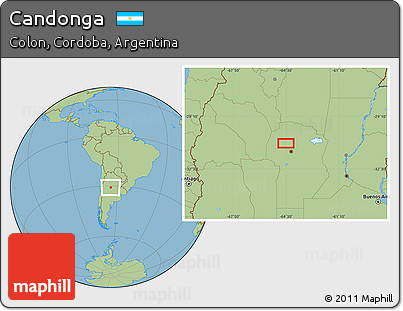 Savanna Style Location Map of Candonga