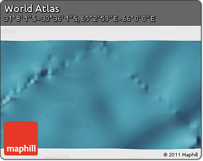 Satellite 3D Map of the Area around 30° 52' 1" S, 65° 31' 30" E