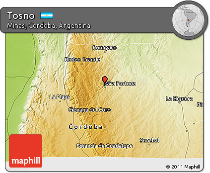 Physical 3D Map of Tosno