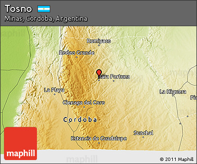 Physical 3D Map of Tosno