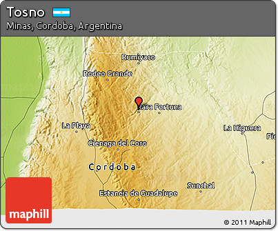 Physical 3D Map of Tosno