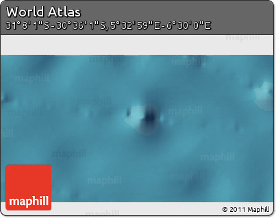 Satellite 3D Map of the Area around 30° 52' 1" S, 6° 1' 30" E