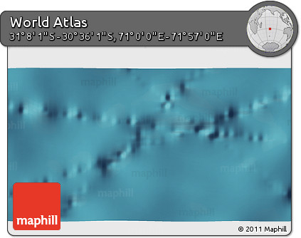 Satellite 3D Map of the Area around 30° 52' 1" S, 71° 28' 29" E