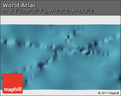 Satellite 3D Map of the Area around 30° 52' 1" S, 71° 28' 29" E