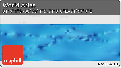 Physical Panoramic Map of the Area around 30° 52' 1" S, 71° 28' 29" E