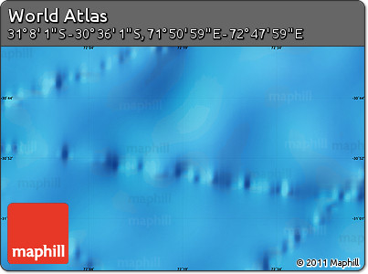 Physical Map of the Area around 30° 52' 1" S, 72° 19' 29" E