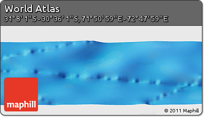 Physical Panoramic Map of the Area around 30° 52' 1" S, 72° 19' 29" E