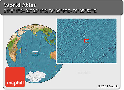 Satellite Location Map of the Area around 30° 52' 1" S, 79° 7' 30" E