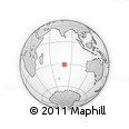 Outline Map of the Area around 30° 52' 1" S, 79° 58' 29" E, rectangular outline