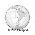 Outline Map of the Area around 30° 52' 1" S, 79° 49' 29" W, rectangular outline