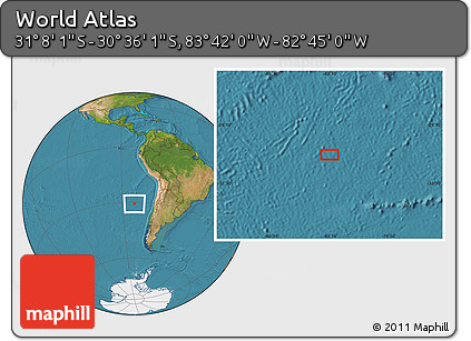 Satellite Location Map of the Area around 30° 52' 1" S, 83° 13' 29" W