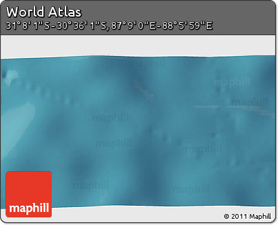 Satellite 3D Map of the Area around 30° 52' 1" S, 87° 37' 30" E