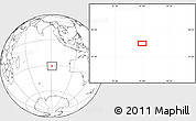 Blank Location Map of the area around 30° 52' 1" S, 91° 1' 30" E