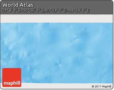 Political 3D Map of the Area around 30° 52' 1" S, 94° 25' 30" E