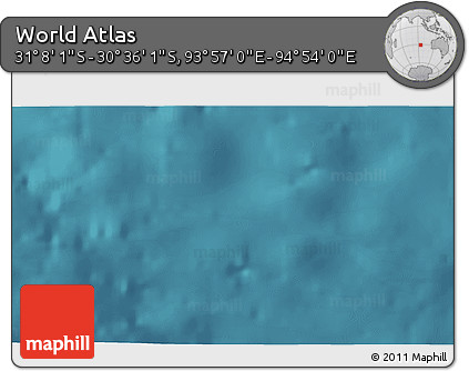 Satellite 3D Map of the Area around 30° 52' 1" S, 94° 25' 30" E