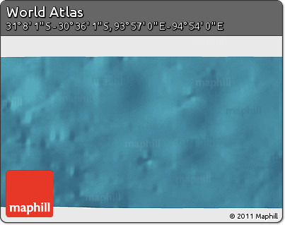 Satellite 3D Map of the Area around 30° 52' 1" S, 94° 25' 30" E