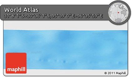 Physical Panoramic Map of the Area around 30° 52' 1" S, 96° 7' 30" E