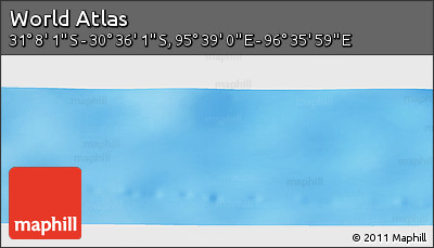 Physical Panoramic Map of the Area around 30° 52' 1" S, 96° 7' 30" E