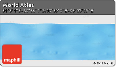 Physical Panoramic Map of the Area around 30° 52' 1" S, 96° 7' 30" E