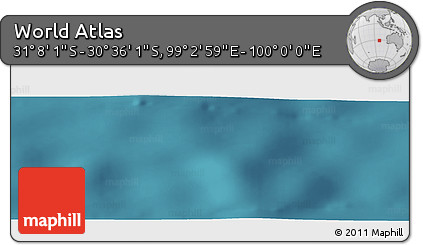 Satellite Panoramic Map of the Area around 30° 52' 1" S, 99° 31' 30" E