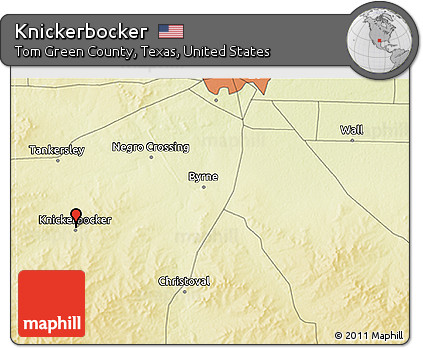 Physical 3D Map of Knickerbocker