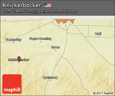 Physical 3D Map of Knickerbocker