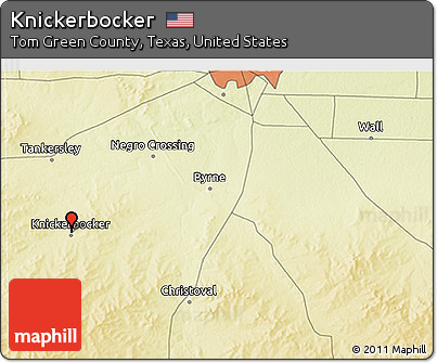 Physical 3D Map of Knickerbocker