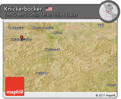 Satellite Panoramic Map of Knickerbocker