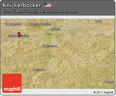 Satellite Panoramic Map of Knickerbocker