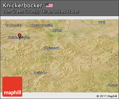 Satellite Panoramic Map of Knickerbocker