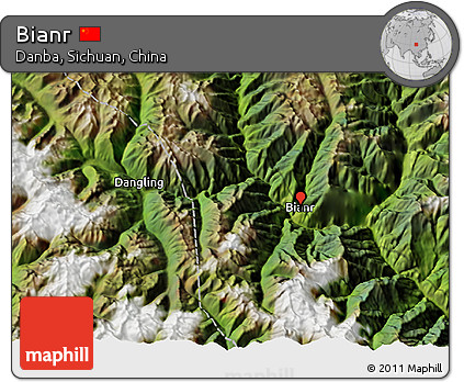 Satellite 3D Map of Bianr