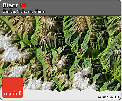 Satellite 3D Map of Bianr