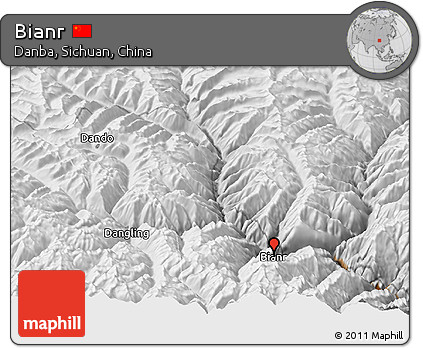 Physical Panoramic Map of Bianr