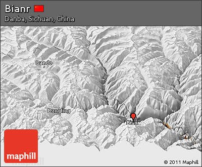 Physical Panoramic Map of Bianr