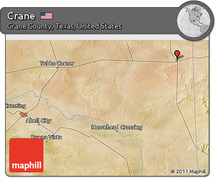 Satellite 3D Map of Crane