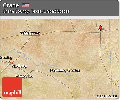 Satellite 3D Map of Crane