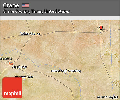 Satellite 3D Map of Crane