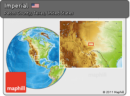 Physical Location Map of Imperial